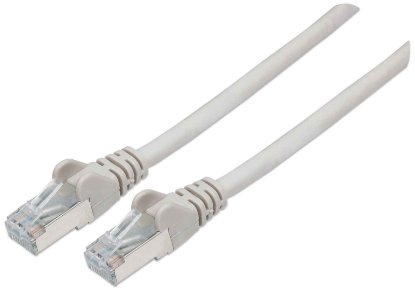 Kabel INTELLINET, patch CAT6a, S/FTP, siv, 3m