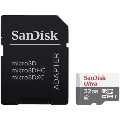 Pomnilniška kartica SANDISK Ultra, MicroSDXC, 32GB, SDSQUNR-032G-GN6TA, 100MB/s, SD adapter