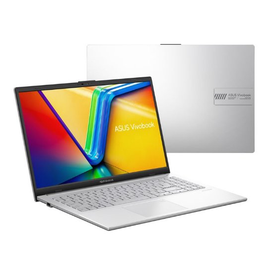 Prenosnik ASUS Vivobook Go 15 E1504FA-BQ1864W / Ryzen 5 7520U, 16GB, 512GB SSD, AMD Radeon grafika, 15,6" FHD IPS, Windows 11, srebrne barve