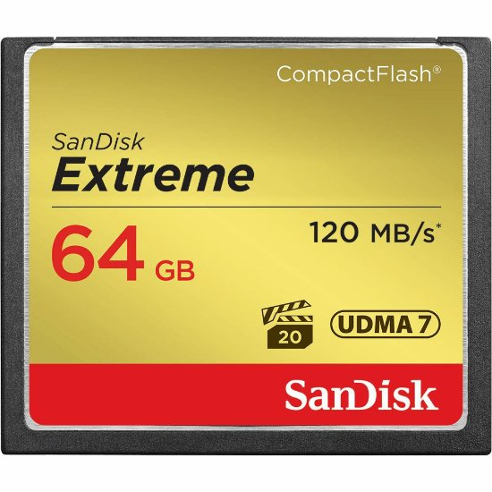 Memorijska kartica SANDISK, Extreme CF, 64 GB, SDCFXSB-064G-G46, UDMA7