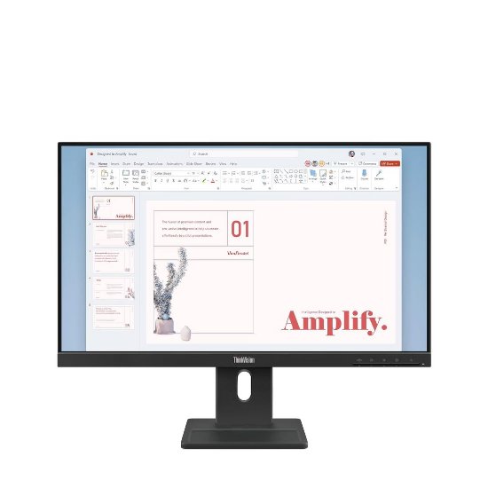 OPEN BOX - Monitor 23,8" LENOVO ThinkVision E24-40, FHD, IPS, 100Hz, 6ms, 250cd/m2, pivot, zvučnici, crni