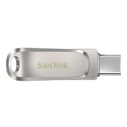 USB ključek 3.1 FLASH DRIVE, 64GB, SANDISK Ultra Dual Drive Luxe USB-C, SDDDC4-064G-G46, srebrna