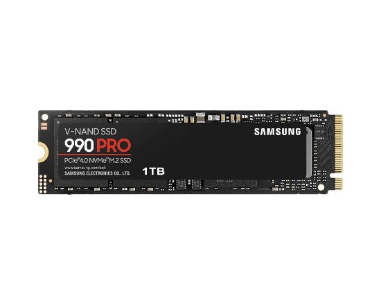 SSD 1TB SAMSUNG 990 PRO NVMe M.2, MZ-V9P1T0BW, maks. do 7450/6900 MB/s