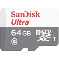Spominska kartica SANDISK Ultra, MicroSDXC, 64 GB, SDSQUNR-064G-GN6TA, 100 MB/s, SD adapter