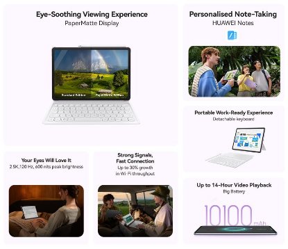 Tablica HUAWEI MatePad 11.5, 11.5", 8GB, 256GB, WiFi, Harmony OS, siv