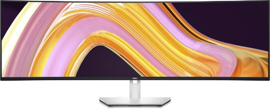 Monitor 49" DELL U4924DW, 5K dvojni QHD, IPS, 60Hz, 5ms, 350 cd/m2, vrtljiv, ukrivljen, zvočniki, črn