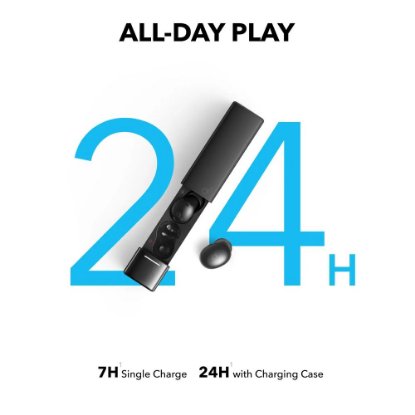 slušalke ANKER SoundCore A30i, in-ear, brezžične, Bluetooth, črne