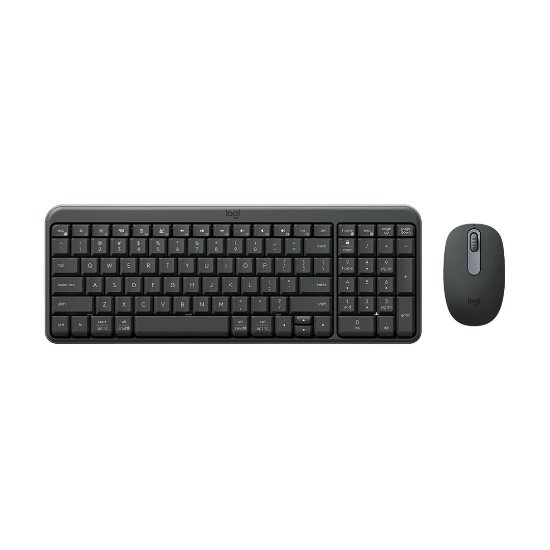 Tipkovnica + miška LOGITECH MK250 Compact Bluetooth komplet, brezžična, črna