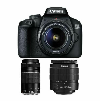 Digitalni fotoaparat CANON EOS 4000D EF-S 18-55mm + EF 75-300mm