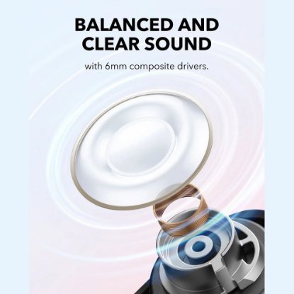 slušalke ANKER SoundCore A30i, in-ear, brezžične, Bluetooth, črne