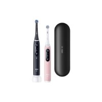 Električna zobna ščetka ORAL-B iO6, duopack (2 kosa: črna in roza)