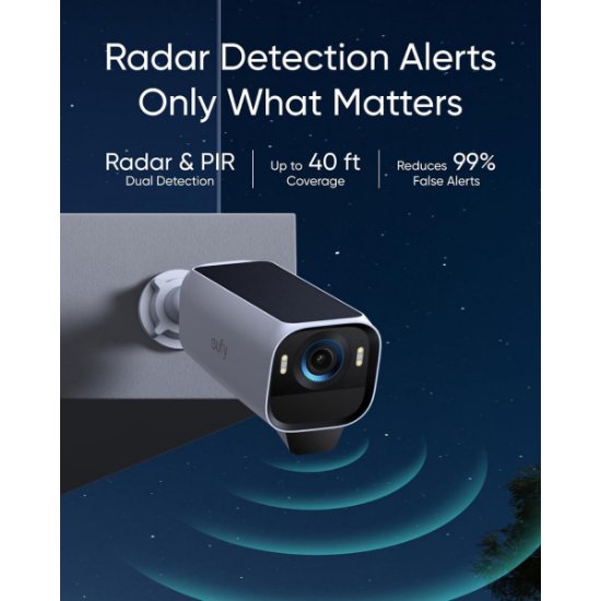 Omrežna nadzorna kamera ANKER EufyCam S3 Pro, 4K UHD, zunanja, 3 kamere in bazna postaja