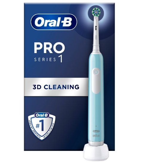 Električna zobna ščetka ORAL-B PRO 1, Cross Action, turkizna