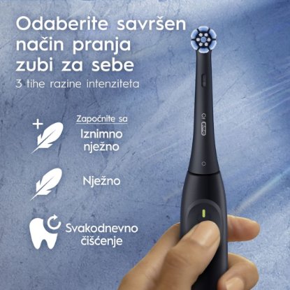Električna četkica za zube ORAL-B iO2, crna, torbica