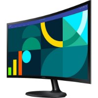 Monitor 24" SAMSUNG LS24D360GAUXEN, FHD, VA, 100Hz, 4ms, 250cd/m2, ukrivljen, črni