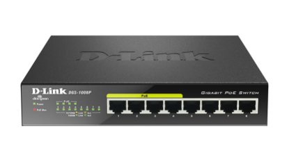 Stikalo D-LINK DGS-1008P/E, Gigabit Switch, 8 priključkov, 4 PoE priključki