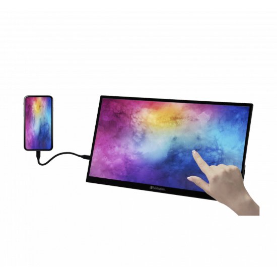 Prenosni monitor 15.6" VERBATIM PMT-15, FHD, IPS, 60Hz, 6ms, 250cd/m2, FreeSync, črn