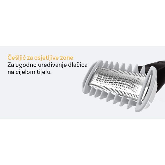 Trimer za brado BRAUN XT3100, za brado in telo, 3 nastavki, črn