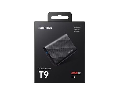 Zunanji SSD 1TB SAMSUNG T9, MU-PG1T0B/EU , 2000 MB/s, črni