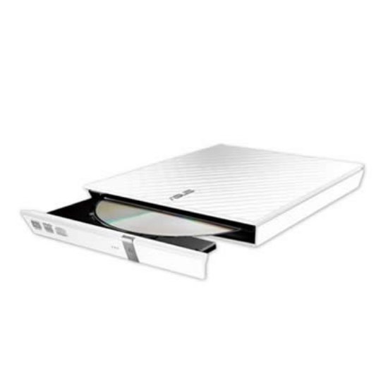 DVD±RW zunanji, ASUS Slim SDRW-08D2S-U LITE, 8x, beli, USB, retail