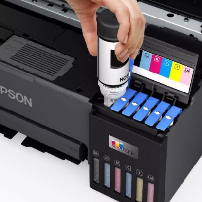 Tiskalnik EPSON EcoTank L8050 Photo, tintni, USB, WiFi, črni