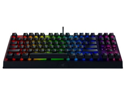 Tipkovnica RAZER BlackWidow V3 Tenkeyless, mehanska, Yellow Switch, RGB, US Layout, črna, USB.