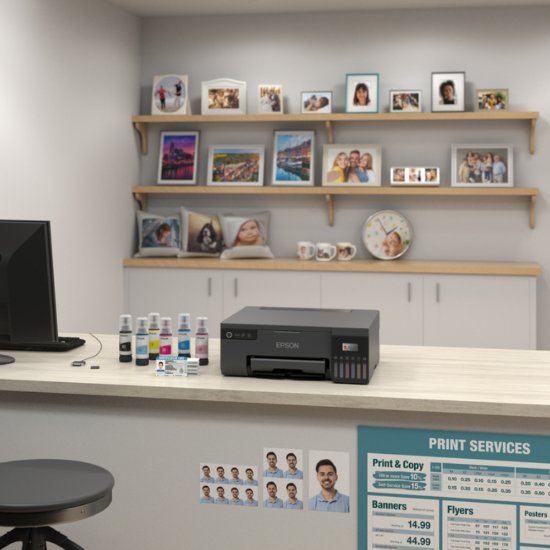 Tiskalnik EPSON EcoTank L8050 Photo, tintni, USB, WiFi, črni