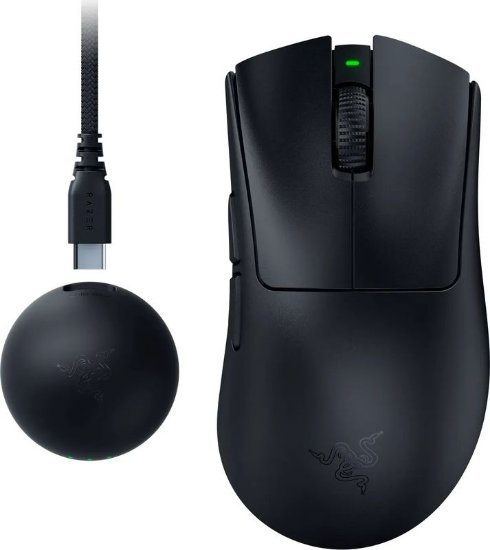 Miška RAZER DeathAdder V4 Pro, optična, 45000dpi, brezžična, USB, črna