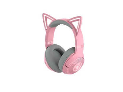 slušalke RAZER Kraken Kitty BT V2 Quartz, brezžične, Bluetooth, roze
