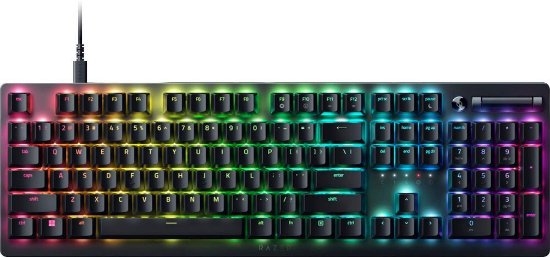 Tipkovnica RAZER Deathstalker V2, mehanska, Red, RGB, HR, črna, USB
