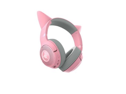 slušalke RAZER Kraken Kitty BT V2 Quartz, brezžične, Bluetooth, roze