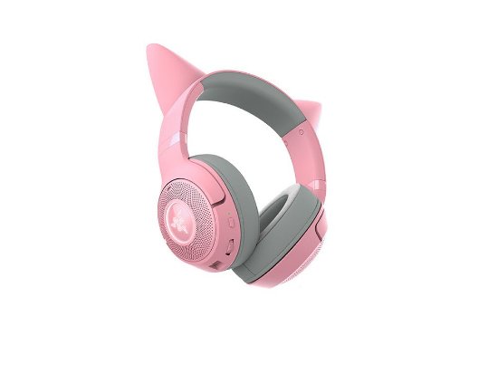 slušalke RAZER Kraken Kitty BT V2 Quartz, brezžične, Bluetooth, roze