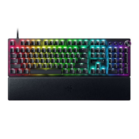 Tipkovnica RAZER Huntsman V3 Pro, Analog Switch, RGB, UK Layout, USB, crna