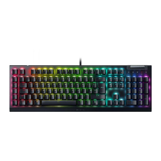 Tipkovnica RAZER BlackWidow V4 X, mehanička, Green switch, RGB, UK Layout, crna, USB