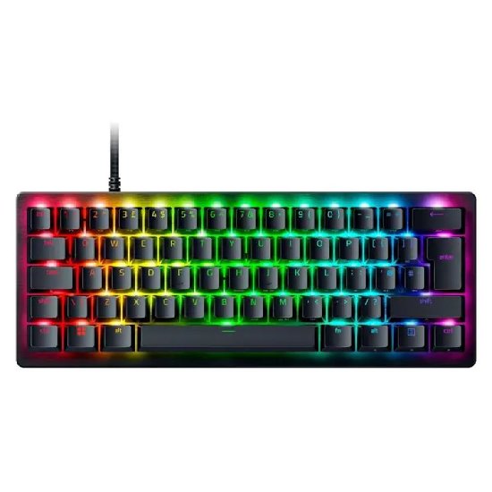 Tipkovnica RAZER Huntsman V3 Pro Mini, Analog Switch, RGB, UK Layout, USB, crna