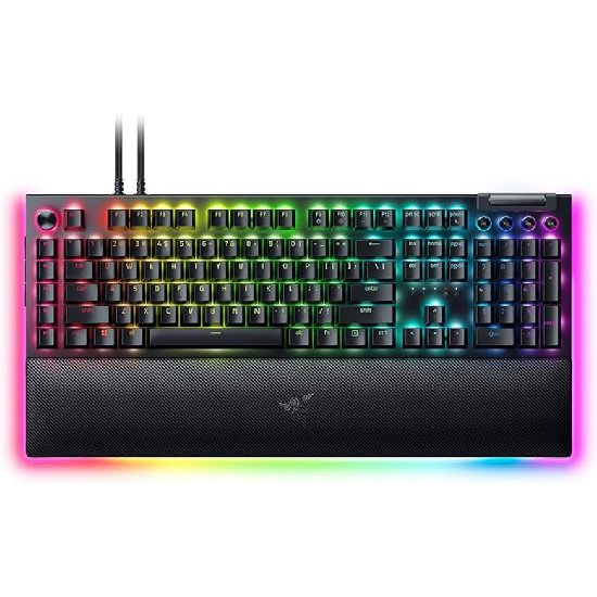 Tipkovnica RAZER BlackWidow V4 Pro, mehanička, Green, RGB, US Layout, crna, USB