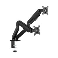 Stalak za monitor SBOX LCD-S024-3, stolni, do 32", za 2 monitora, crni