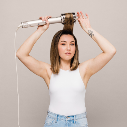 Kodralnik za lase SHARK HD424SLEU Flexstyle, 3 v 1, 1400 W, oblikovalnik, sušilec, srebrna