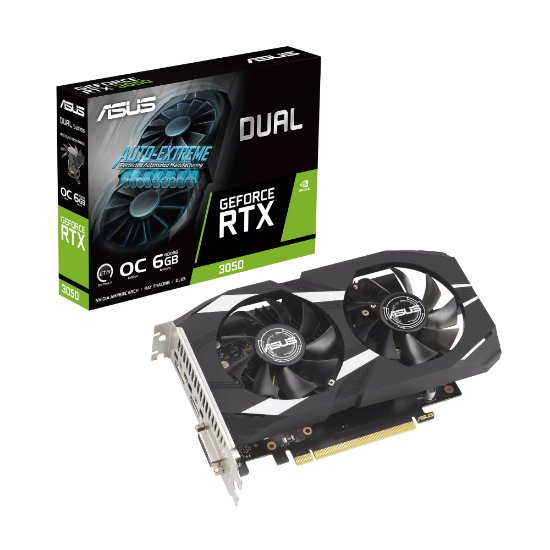 Grafična kartica ASUS GeForce RTX 3050 Dual OC, 6GB GDDR6
