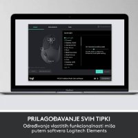 Tipkovnica + miška LOGITECH MK850 Wireless Desktop, brezžična, črna, Unifying receiver USB
