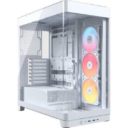Kućište CORSAIR Frame 4500X, window, MIDI, E-ATX, bijelo, bez napajanja