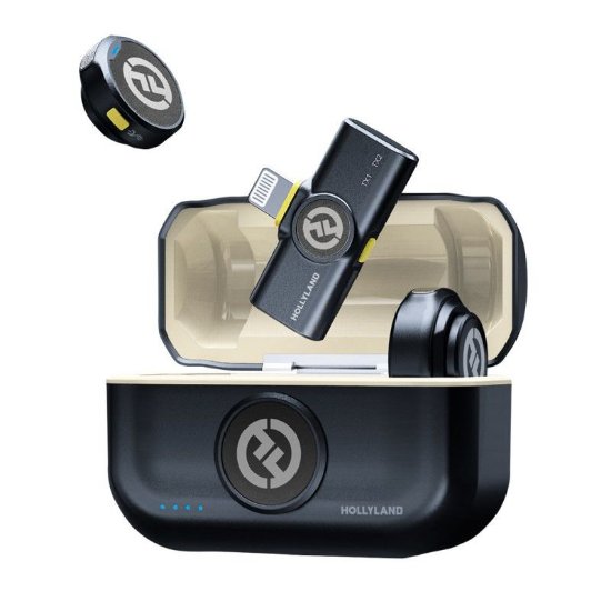 Mikrofon HOLLYLAND Lark M2 Mobile Lightning Duo, siv