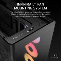 Kućište CORSAIR Frame 4500X, window, MIDI, E-ATX, crno, bez napajanja