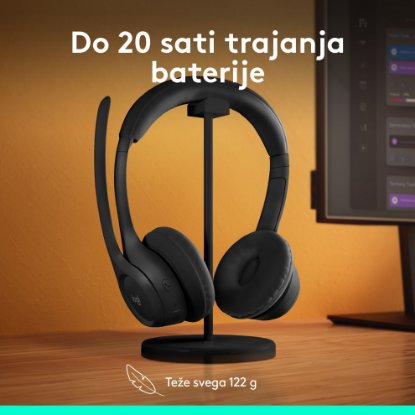 slušalke LOGITECH Zone 300, brezžične, BT, črne