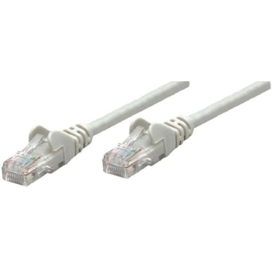 Kabel INTELLINET patch CAT6, U/UTP, siv, 0,25 m