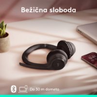 slušalke LOGITECH Zone 300, brezžične, BT, črne