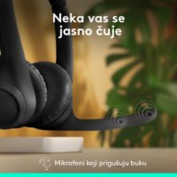 slušalke LOGITECH Zone 300, brezžične, BT, črne