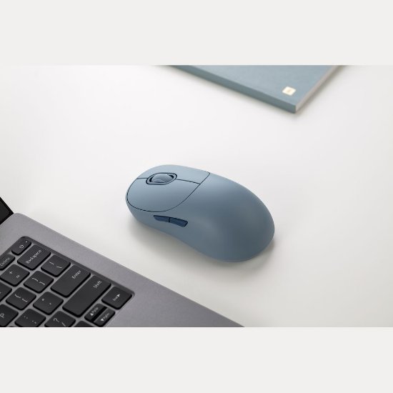 Miška XIAOMI Wireless Mouse 3, optična, brezžična, BT, 1200dpi, modra