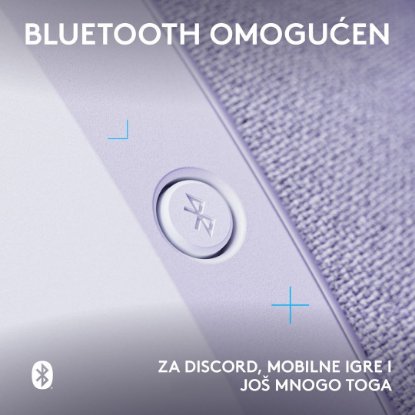 Slušalke LOGITECH Gaming G321, brezžične, BT, USB, bele