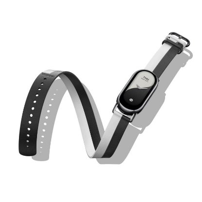 Pašček za XIAOMI Smart Band 8, Double Wrap Strap, črno-beli